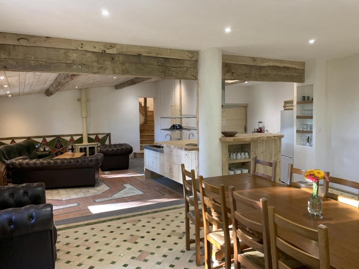 Gite Les Cabanes De Fallot Pour 15 Personnes - Piscine Naturelle L'isle-Bouzon エクステリア 写真